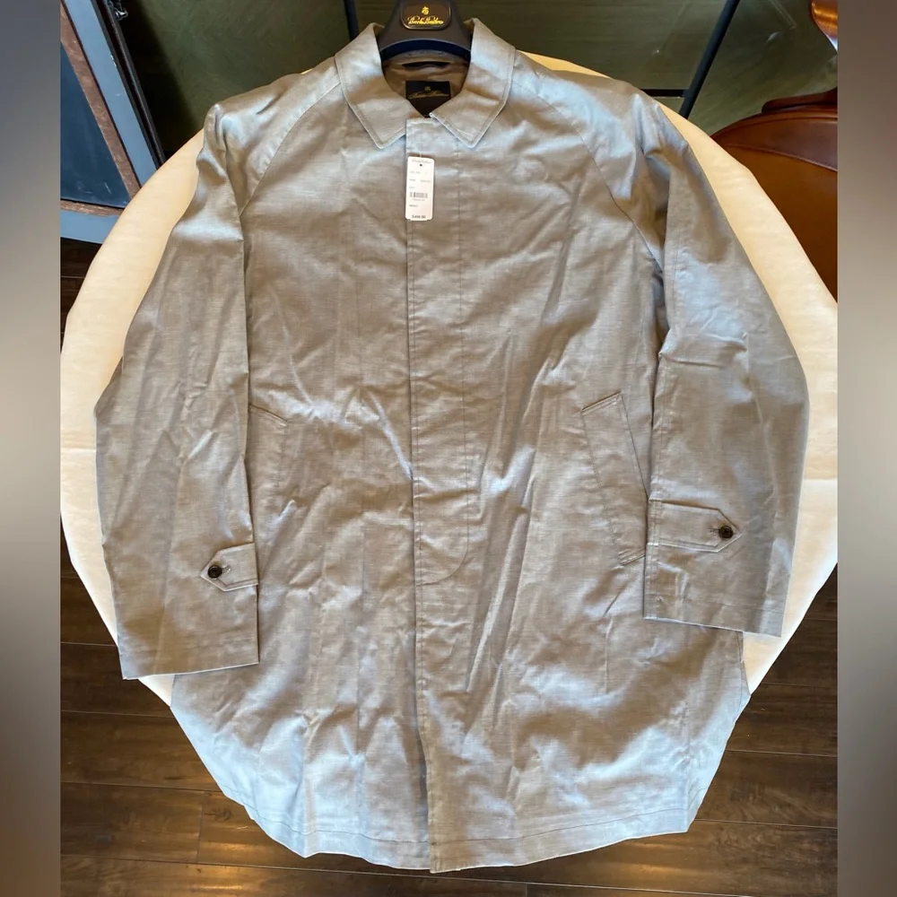 NWT Brooks Brothers Lightweight Trench sz 44 Regular - Picture 5 of 13